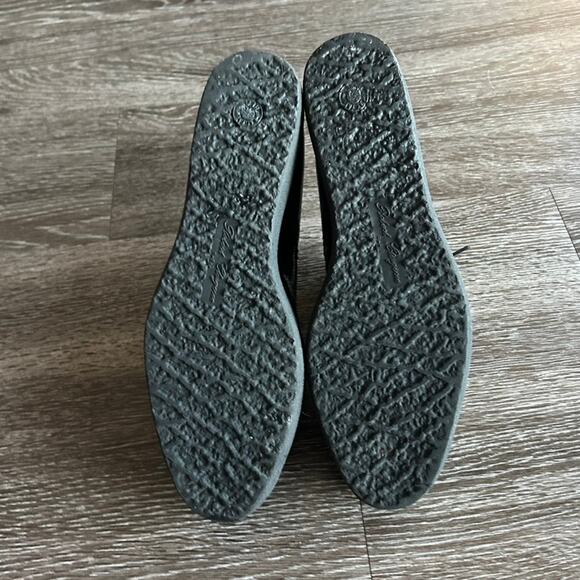 Robert Clergerie Paris Fadio Black Lizard leather Lace Up Platform Wedge Oxfords - Picture 8 of 16